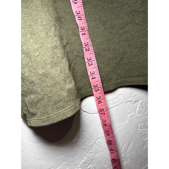 J jill pure cotton army green‎ sweater dress womens medium capsule minimalist - Picture 8 of 9